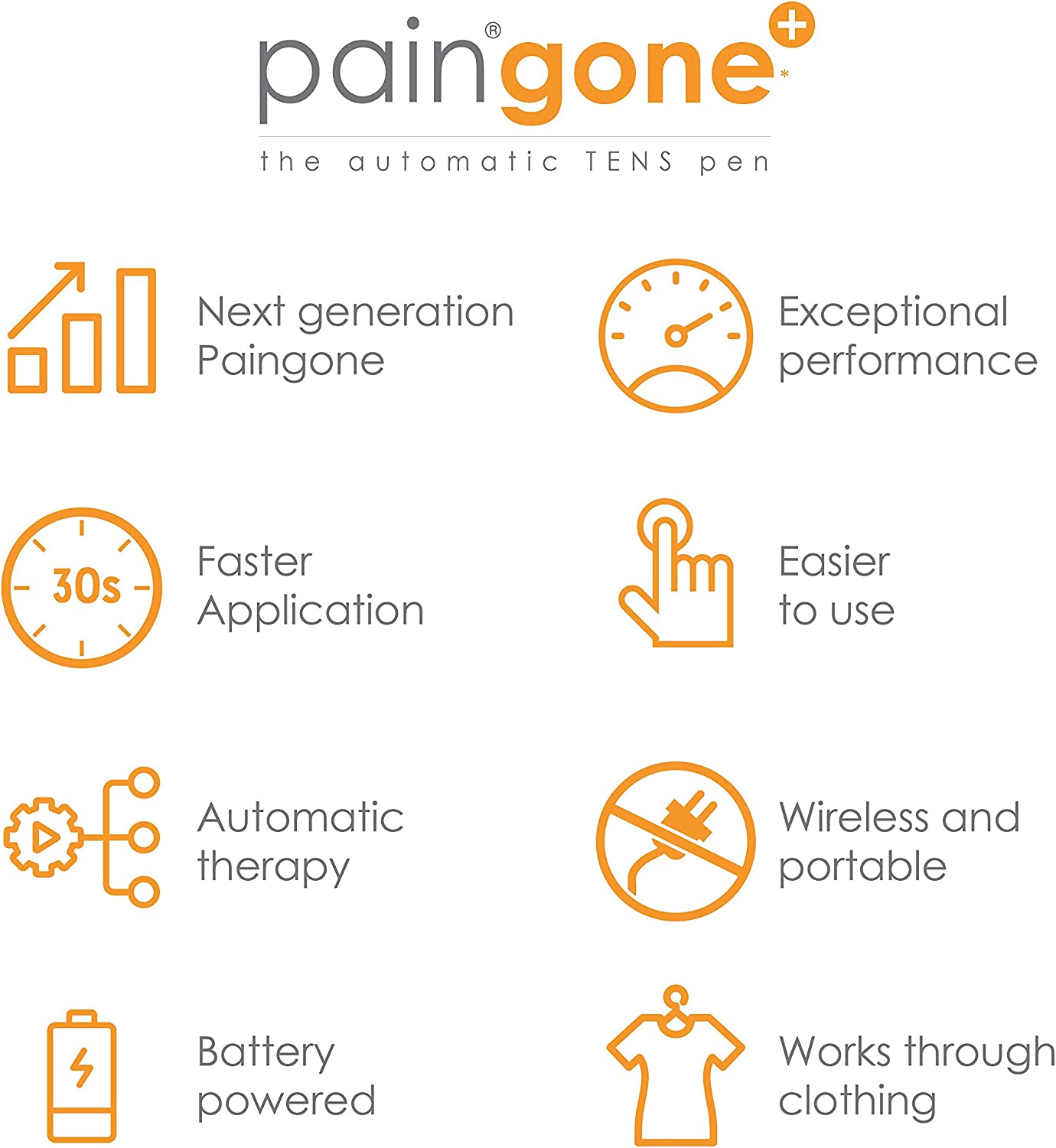.com: Paingone Plus The Automatic TENS Pen - Arthritis, Sciatica,  Joint Pain, Cervical Spondylosis, Back & Shoulder Pain : Health & Household
