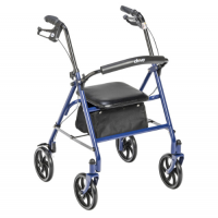 Image of Durable 4 Wheel Rollator with 7.5 Inch Casters