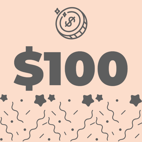 $100 