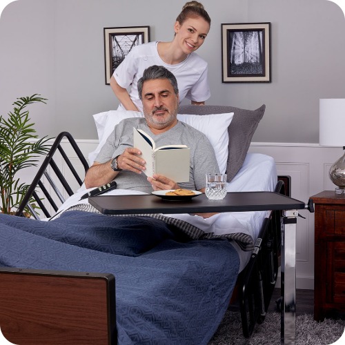 Bedroom Aids - Hospital beds and overbed tables
